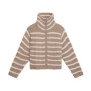 Jones Stripe Cardigan - Beige Combo