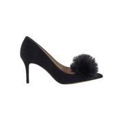 Suede Plush Pumps i Meteorite Farge