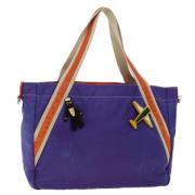 Pre-owned Lilla nylon Prada Tote