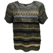 Pre-owned Svart silke Chanel Top