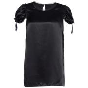 Pre-owned Svart silke Dolce &amp;amp;; Gabbana Top