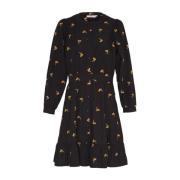 Nannie Nona Shirt Dress EMB - Black/Flower