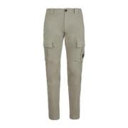 Beige Slim-fit Cargo Bukser med Linse Detalj