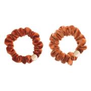 Velvet Mini Scrunchie Rust