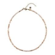 Sunstone Bead Necklace