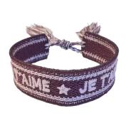 Woven Friendship Bracelet - JE Taime Dark Maroon