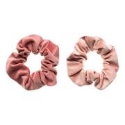 Luksuriøs Velvet Scrunchie Blush Rose