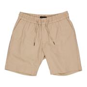 Khaki Barcelona Bomull/Lin Shorts