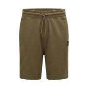 Grønn Boss Orange Drawstring Shorts In French Terry Shorts