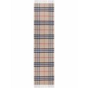 Beige Check Cashmere Skjerf