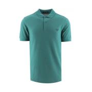 Slim Fit Plain Polo med Striper