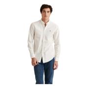 Hvit Morris Stockholm Oxford Button Down Shirt Overdeler