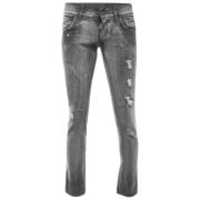 Pre-owned Metallic Denim Dolce &; Gabbana Jeans