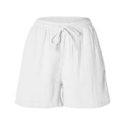 Bomull Elastisk Midje Shorts - Snow White