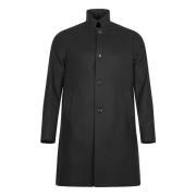 Holger 2.0 Melton Coat - Svart