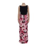 Blomstermønstret Maxi Sheath Kjole