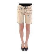 Vaskede denimshorts