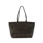 Pre-owned Brunt lerret Fendi Tote