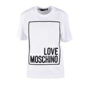 Hvit T-skjorte fra Love Moschino Collection