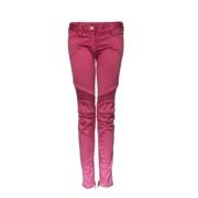 Biker jeans med fargegradient