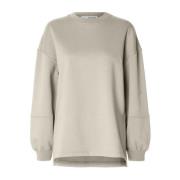 Oversized Crew Neck Sweat - Oatmeal