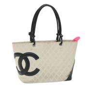 Pre-owned Hvit skinn Chanel Tote