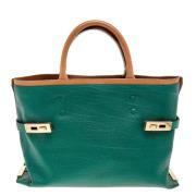 Pre-owned Gronn Chloe Tote i skinn