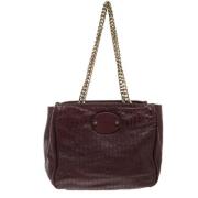 Pre-owned Burgunder skinn Chloe Tote