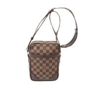 Pre-owned Brunt stoff Louis Vuitton Donau