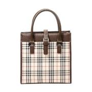 Pre-owned Beige lerret burberry tote