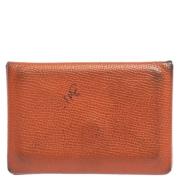 Pre-owned Oransje Hermes lommebok i skinn