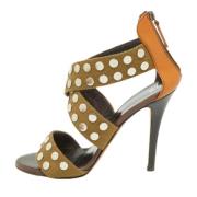 Pre-owned Gront lerret Giuseppe Zanotti Sandaler