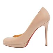 Pre-owned Beige skinn Christian Louboutin haeler