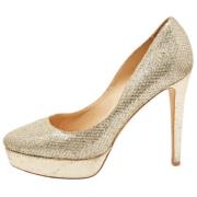 Pre-owned Gullstoff Jimmy Choo haeler