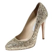 Pre-owned Gullstoff Jimmy Choo haeler