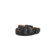 Sort Maison Boinet Nappa Leather Belt Black Belte