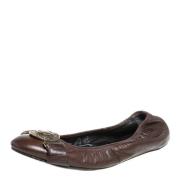 Pre-owned Brunt skinn Burberry Flats