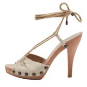 Pre-owned Beige Fabric Stella McCartney Sandaler