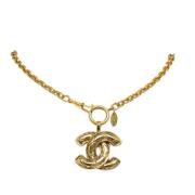 Pre-owned Gullgult Chanel-halskjede i gull