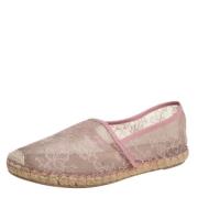 Pre-owned Rosa skinn Valentino Espadrilles