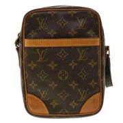 Pre-owned Brunt lerret Louis Vuitton Donau