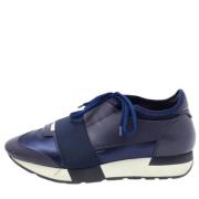 Pre-owned Bla skinn Balenciaga joggesko