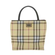 Pre-owned Beige Canvas Burberry veske