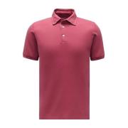 Kortermet Piqué Polo i Magenta