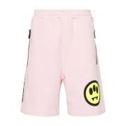 Rosa Shorts med Motiv