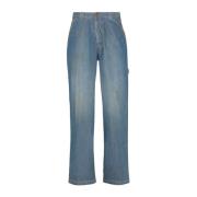 Lys Blå Stonewashed Denim Jeans