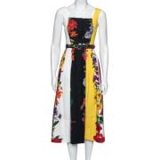 Pre-owned Flerfarget Oscar Acetate de la Renta Dress