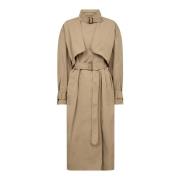 Stilig Franciscc Trenchcoat Jakke i Khaki