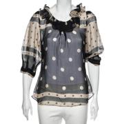 Pre-owned Svart silke Moschino Topp