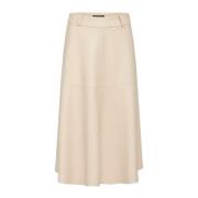 Beige Bruuns Bazaar Vegan Imma Skirt Skjørt